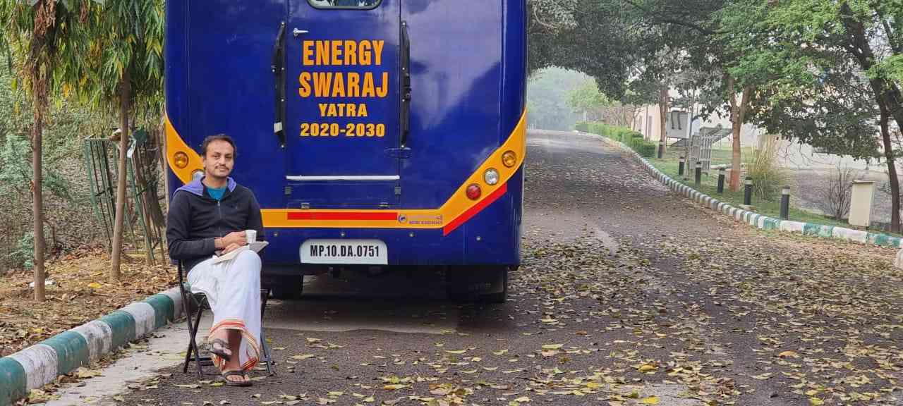 Energy Swaraj Yatra India's Solar Man is on a Journey Aboard His Solar