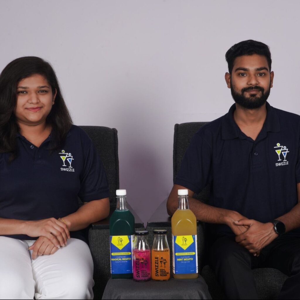 Swizzle founders- Vrinda Singhal and Deepender Singh 