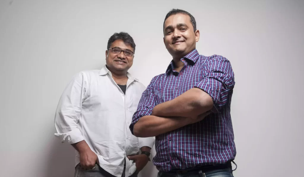 Rebel foods founders Kallol Banerjee and Jaydeep Barman