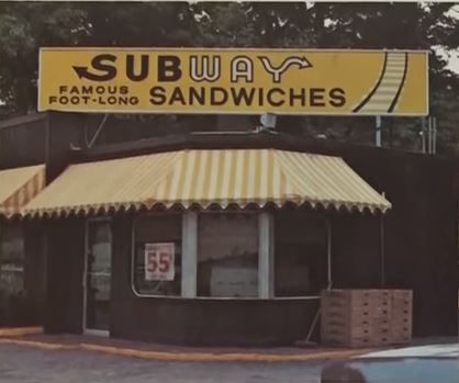 One of the early subway stores after rebranding. 