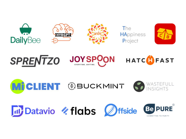 Some of the startups selected by 100X.VC like DailyBee, HYRGPT, The Happiness Project, Sprentzo, Joyspoon, Hatchfast, MiClient, Buckmint, Wastefull insights, etc.