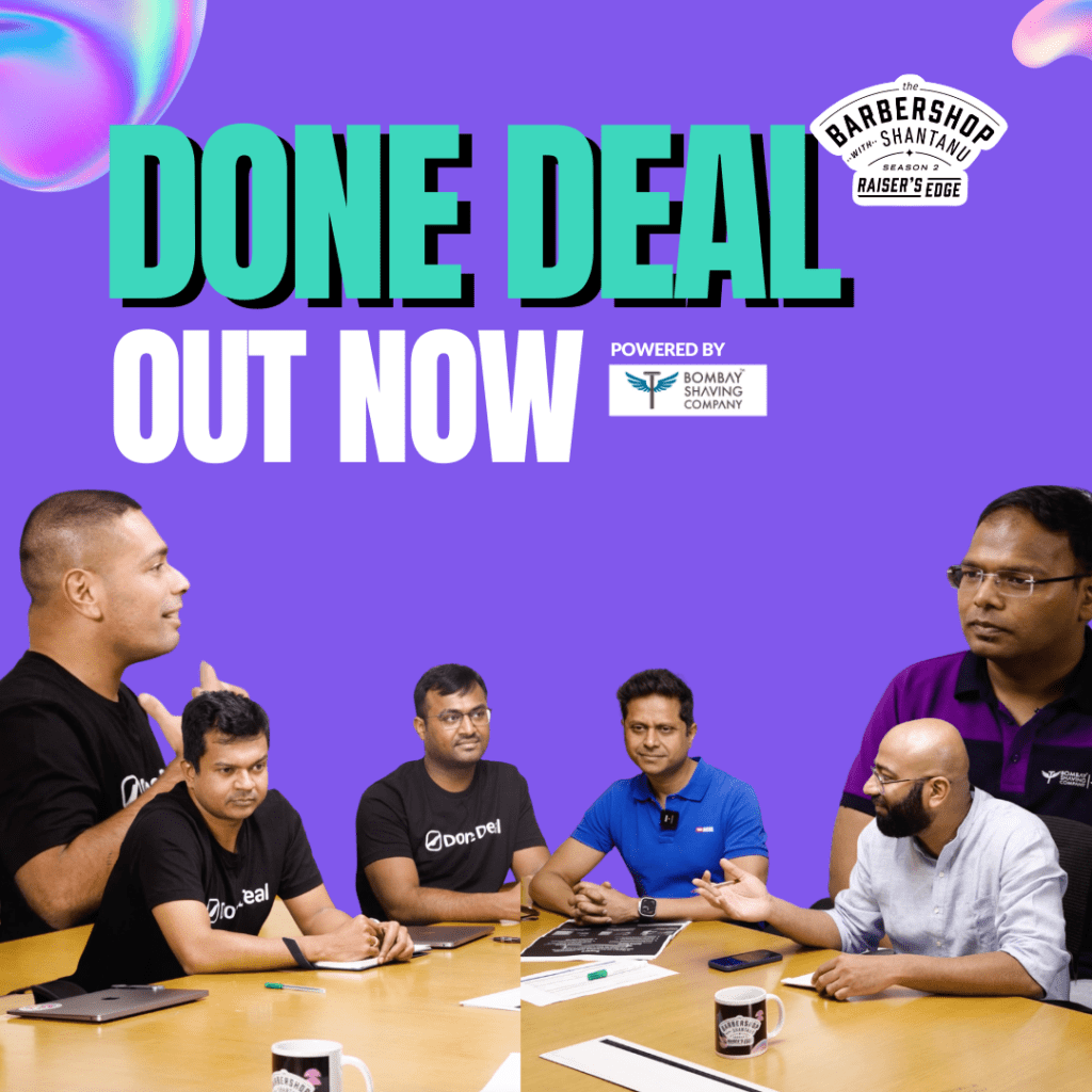 Done Deal Founders on The Barbershop with Shantanu - Raisers Edge